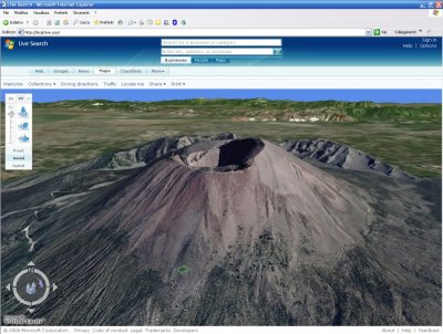 Vesuvio 3D su Microsoft Virtual Earth