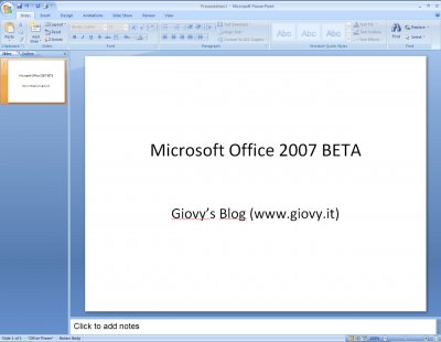 Microsoft PowerPoint 2007 Beta 1 01