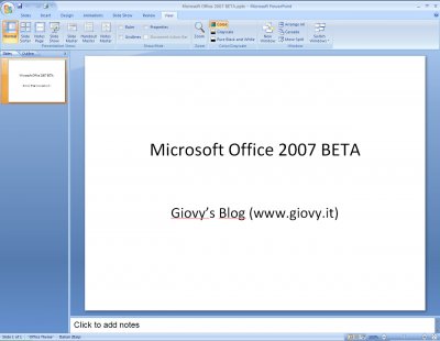 Microsoft PowerPoint 2007 Beta 1 08
