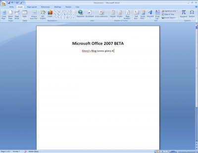 Microsoft Word 2007 Beta 1 03