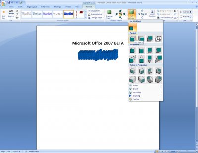 Microsoft Word 2007 Beta 1 04