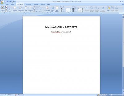 Microsoft Word 2007 Beta 1 05