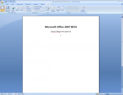 Microsoft Word 2007 Beta 1 09
