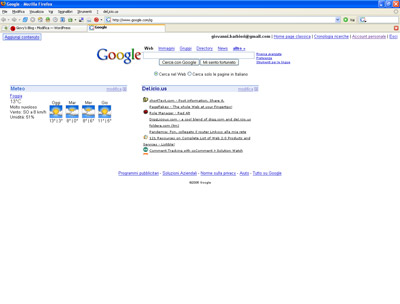 Google Personalized HomePage